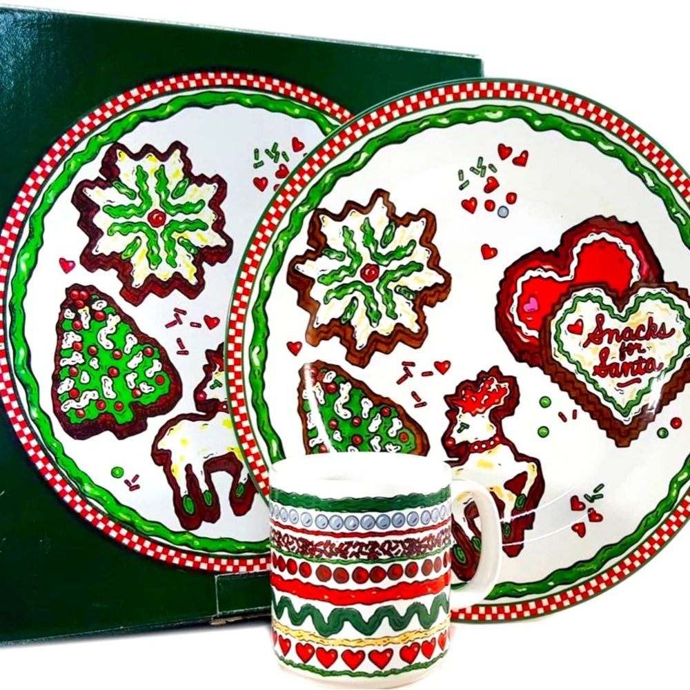 Vintage Christmas Dining Set decor